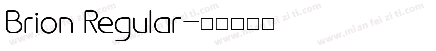 Brion Regular字体转换